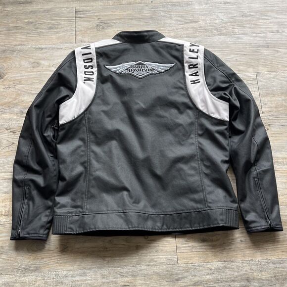 Harley-Davidson Jacket Women's 120th Anniversary Imprint Riding Jacket XL Black - Picture 2 of 11
